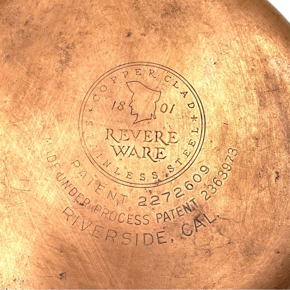 Revere Ware 1 1/2 Quarts Copper Bottom Sauce Pan - Picture 6 of 8